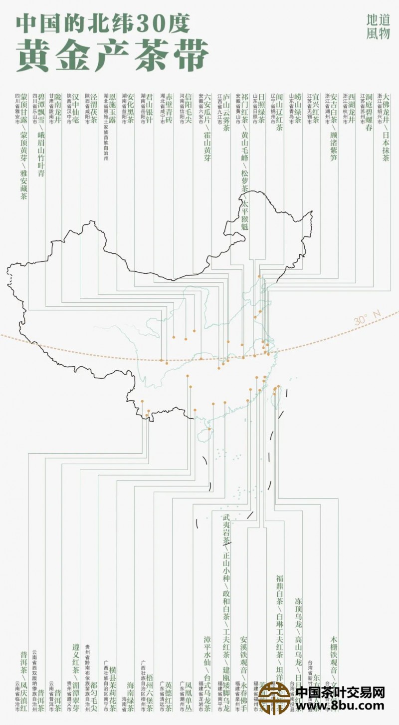 中国茶叶地图